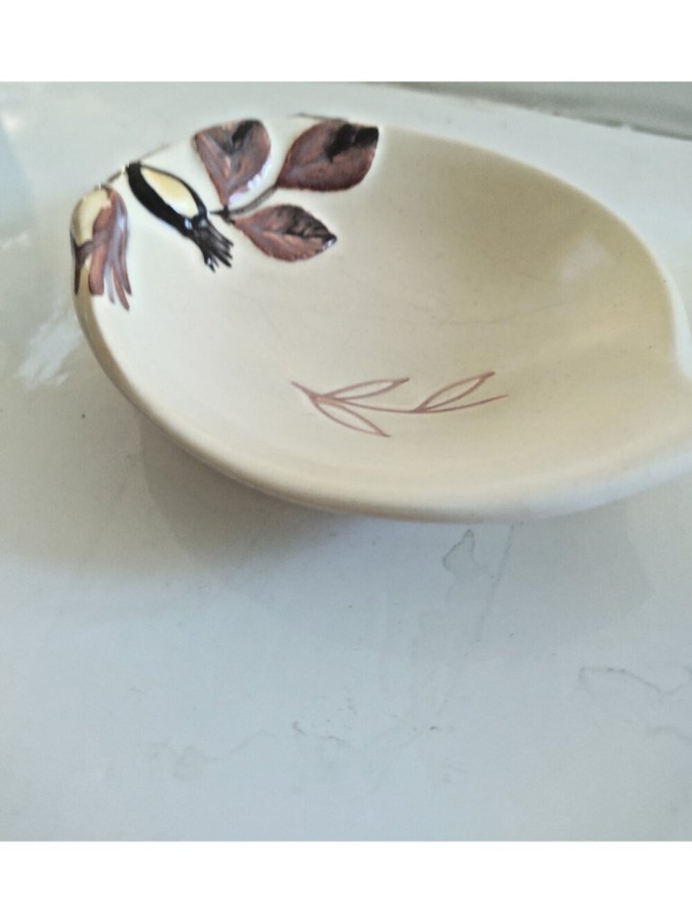 Carlton Ware Australian Design Hazelnut Vintage 1960s Hand Painted Trinket Dish